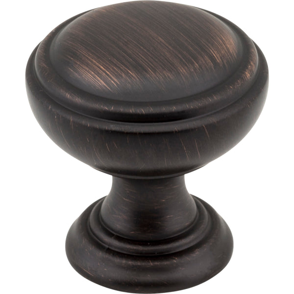 1-1/4" Diameter Brushed Oil Rubbed Bronze Tiffany Cabinet Knob