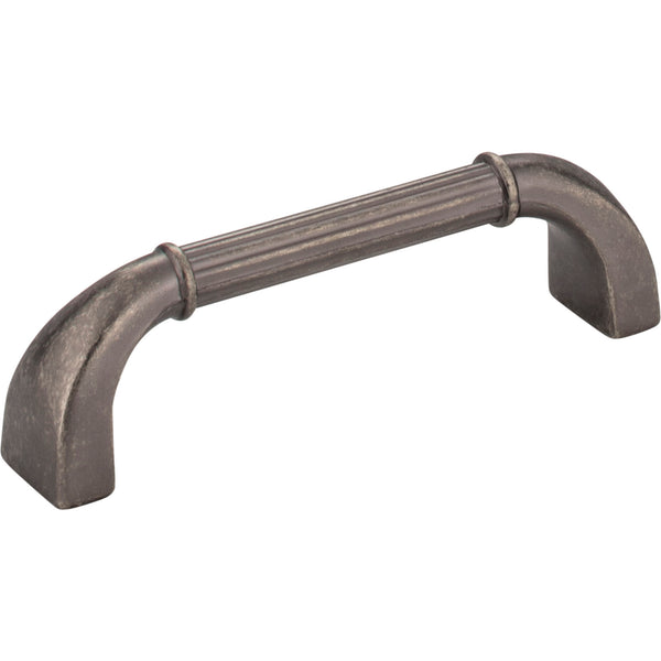 96 mm Center-to-Center Distressed Pewter Cordova Cabinet Pull