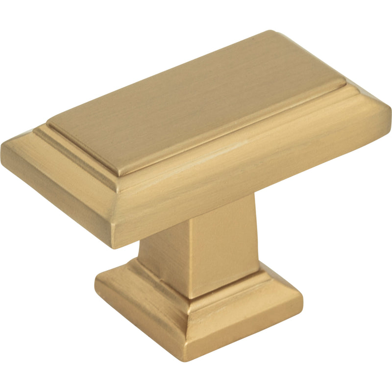 Sutton Place Rectangle Knob 1 7/16 Inch Champagne