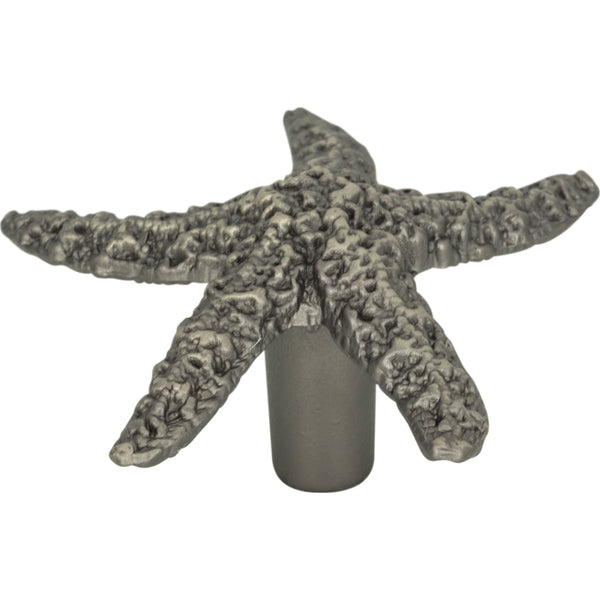 Starfish Knob 2 Inch Pewter