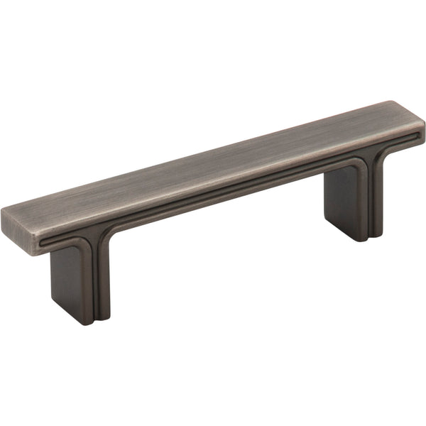 3" Center-to-Center Brushed Pewter Square Anwick Cabinet Pull