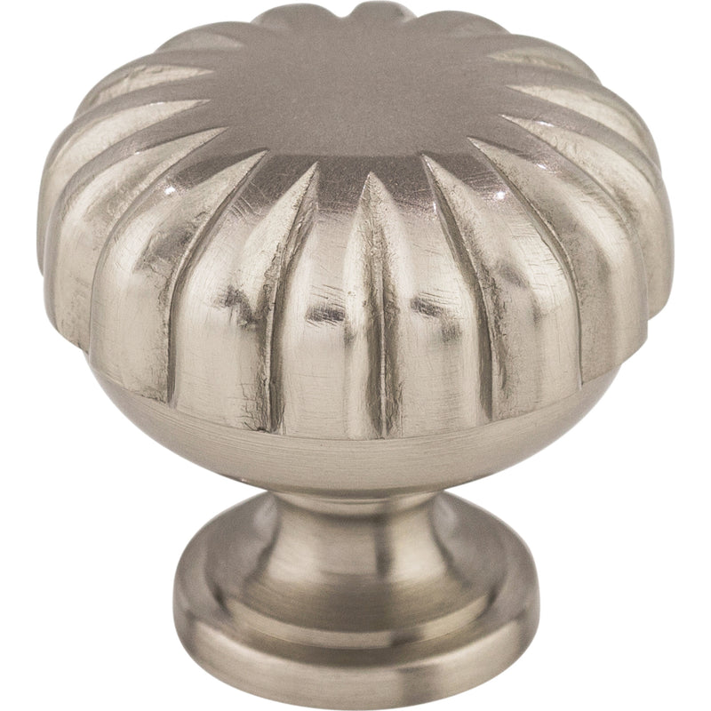 Melon Knob 1 1/4 Inch Brushed Satin Nickel