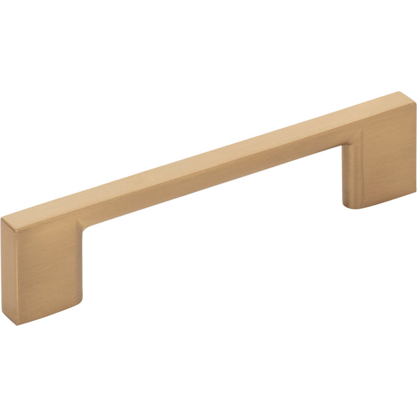 96 mm Center-to-Center Satin Bronze Square Sutton Cabinet Bar Pull