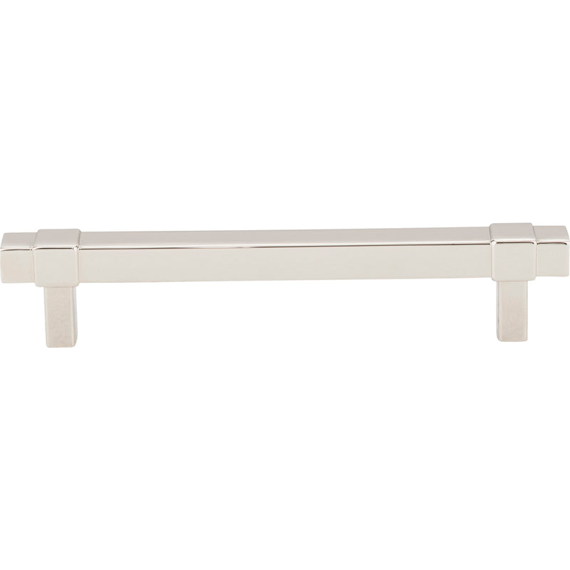 128 mm Center-to-Center Polished Nickel Square Zane Cabinet Pull