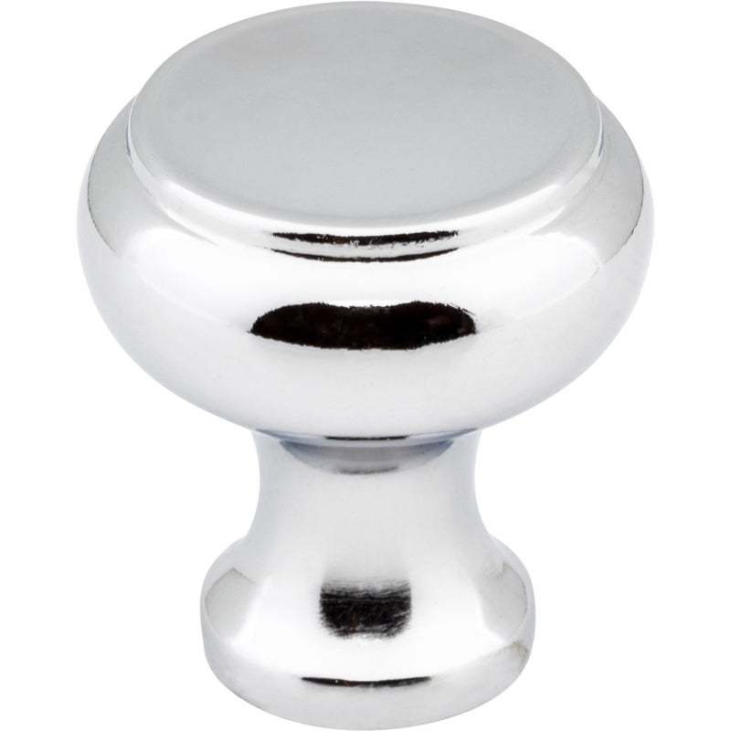 1-3/16" Diameter Polished Chrome Button Westbury Cabinet Knob