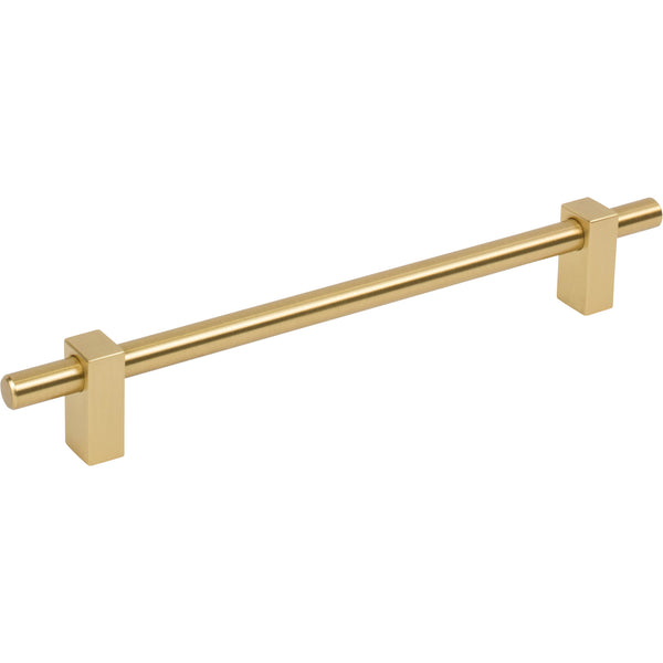 192 mm Center-to-Center Brushed Gold Larkin Cabinet Bar Pull