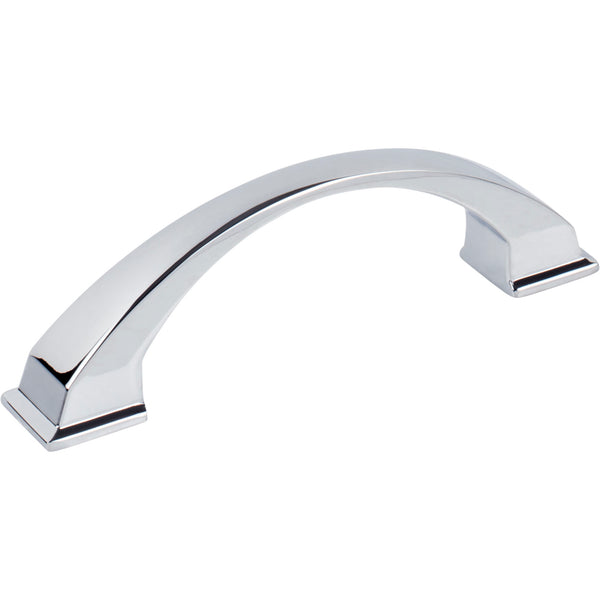 96 mm Center-to-Center Polished Chrome Arched Roman Cabinet Pull