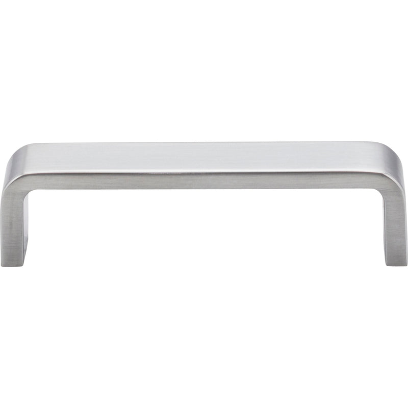 4" Center-to-Center Brushed Chrome Square Asher Cabinet Pull