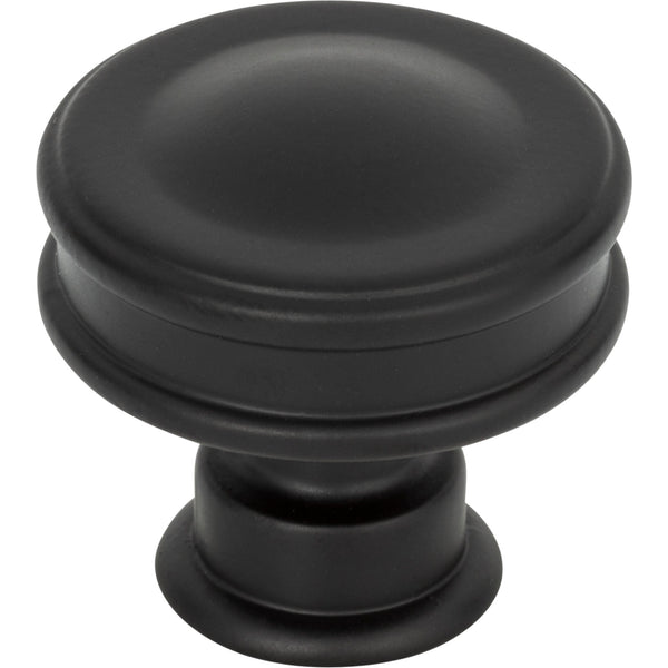 Oskar Knob 1 1/4 Inch Matte Black