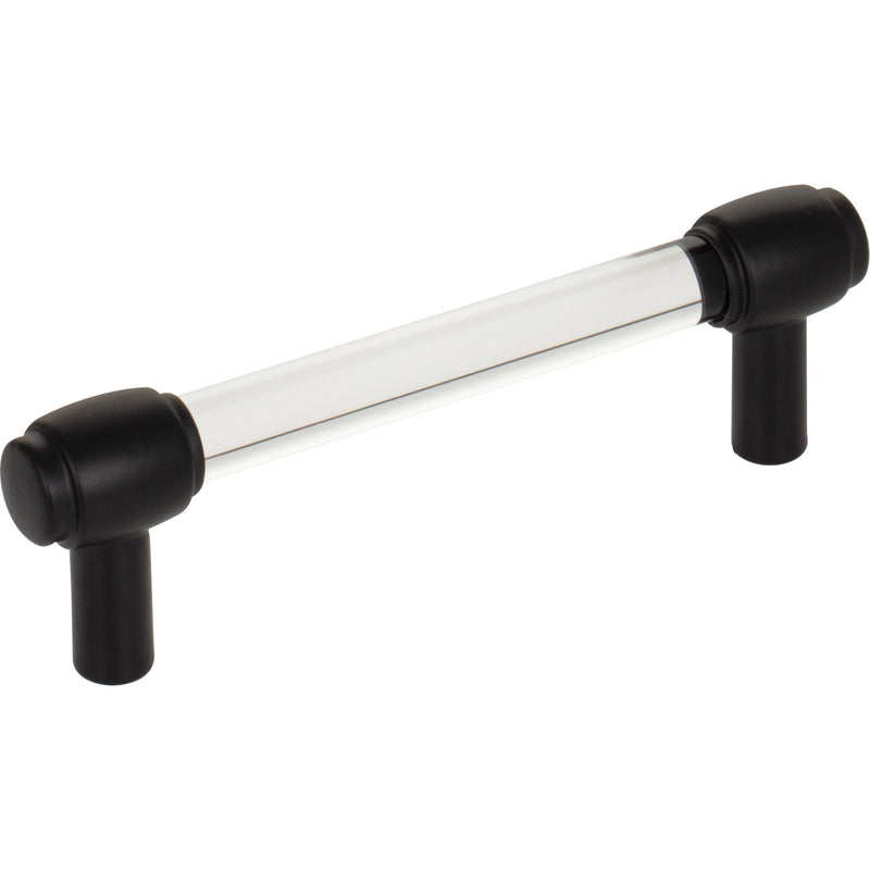 96 mm Center-to-Center Matte Black Carmen Cabinet Bar Pull