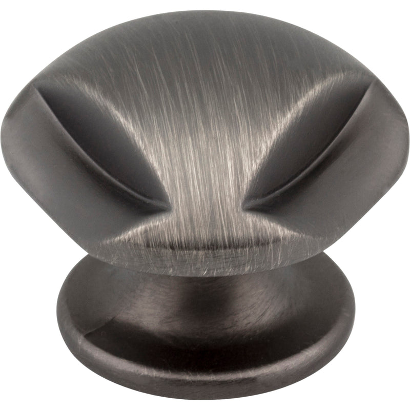 1-5/16" Overall Length Brushed Pewter Chesapeake Cabinet Knob