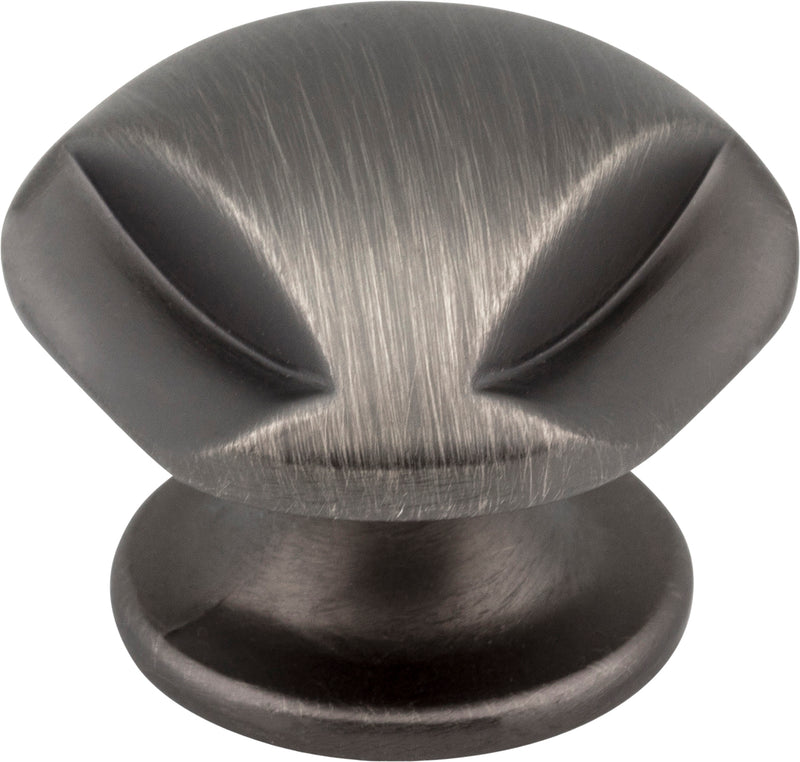 1-5/16" Overall Length Brushed Pewter Chesapeake Cabinet Knob