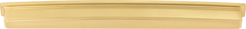 305 mm Center Brushed Gold Square-to-Center Square Renzo Cabinet Cup Pull