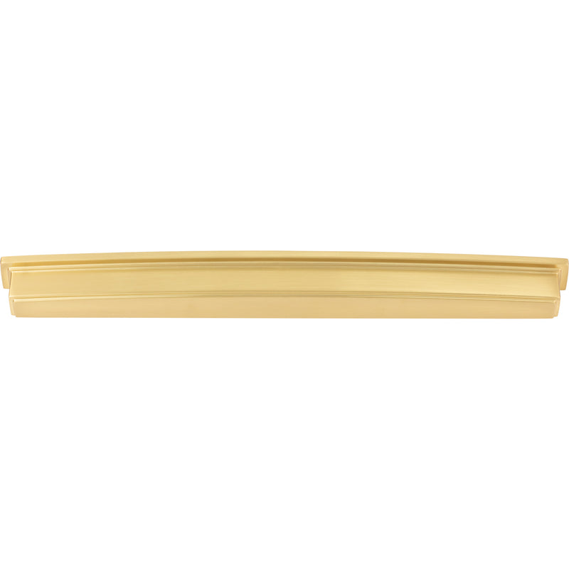 305 mm Center Brushed Gold Square-to-Center Square Renzo Cabinet Cup Pull