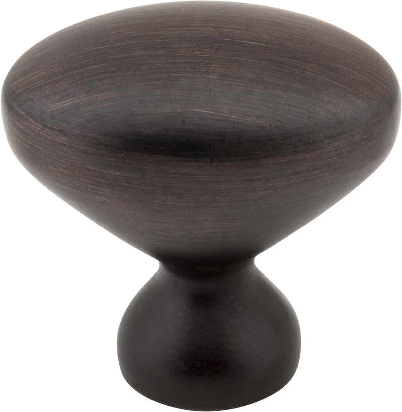 1-1/4" Overall Length Brushed Oil Rubbed Bronze Oval Merryville Cabinet Knob