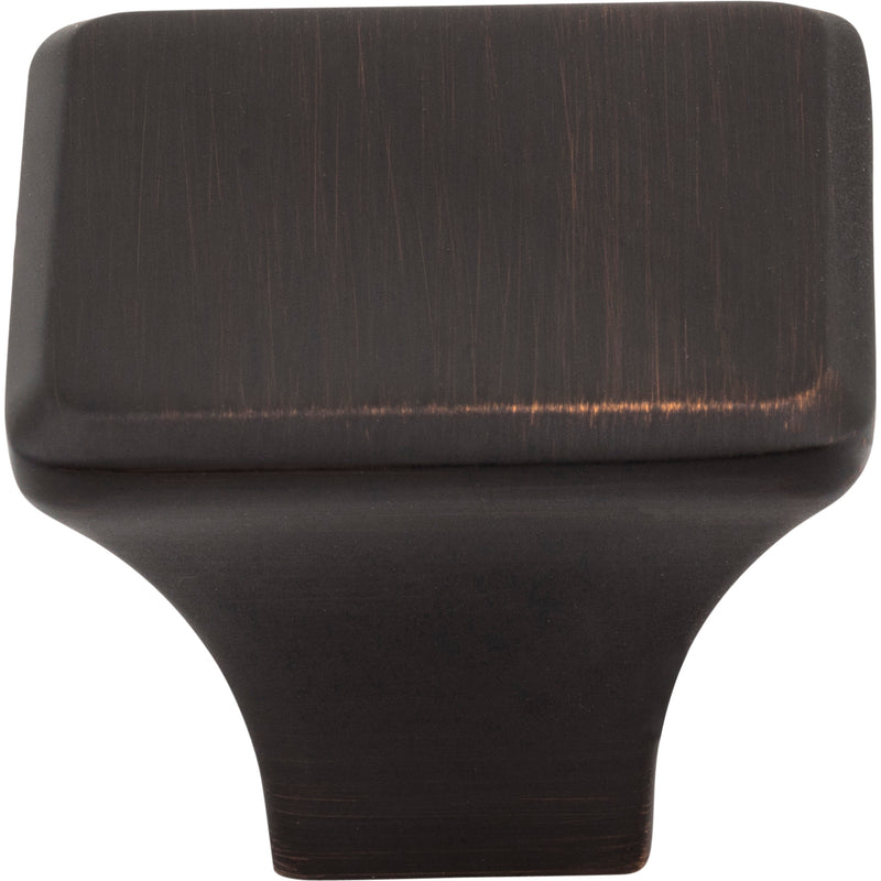 1-1/4" Overall Length Brushed Oil Rubbed Bronze Square Marlo Cabinet Knob