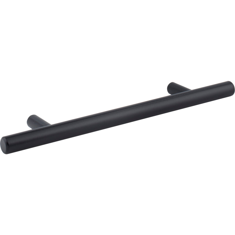 128 mm Center-to-Center Hollow Matte Black Stainless Steel Naples Cabinet Bar Pull