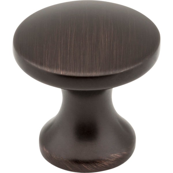 1" Diameter Brushed Oil Rubbed Bronze Slade Cabinet Mushroom Knob