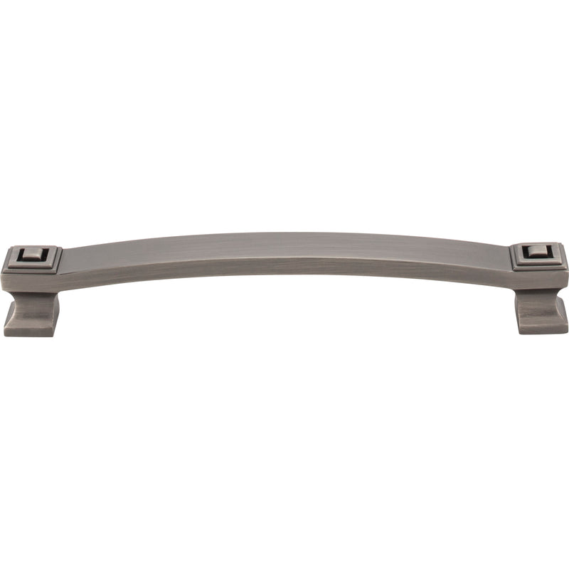 160 mm Center-to-Center Brushed Pewter Square Delmar Cabinet Pull