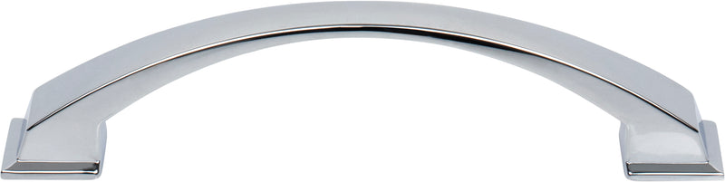 128 mm Center-to-Center Polished Chrome Arched Roman Cabinet Pull