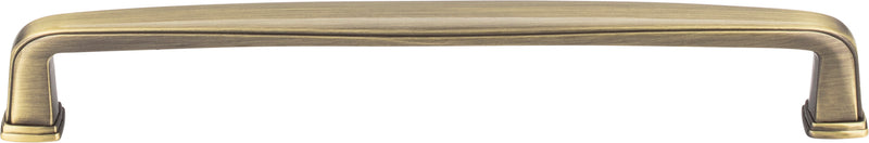 160 mm Center-to-Center Brushed Antique Brass Square Milan 1 Cabinet Pull