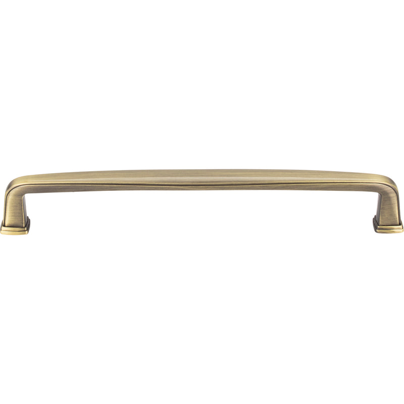 160 mm Center-to-Center Brushed Antique Brass Square Milan 1 Cabinet Pull