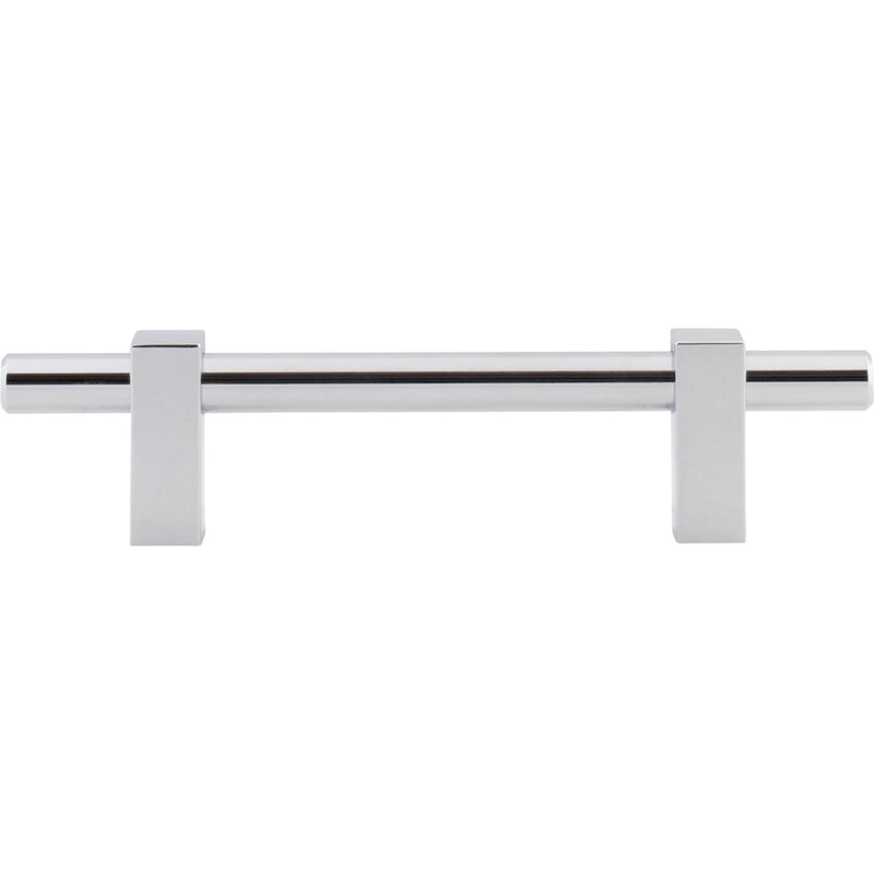 96 mm Center-to-Center Polished Chrome Larkin Cabinet Bar Pull