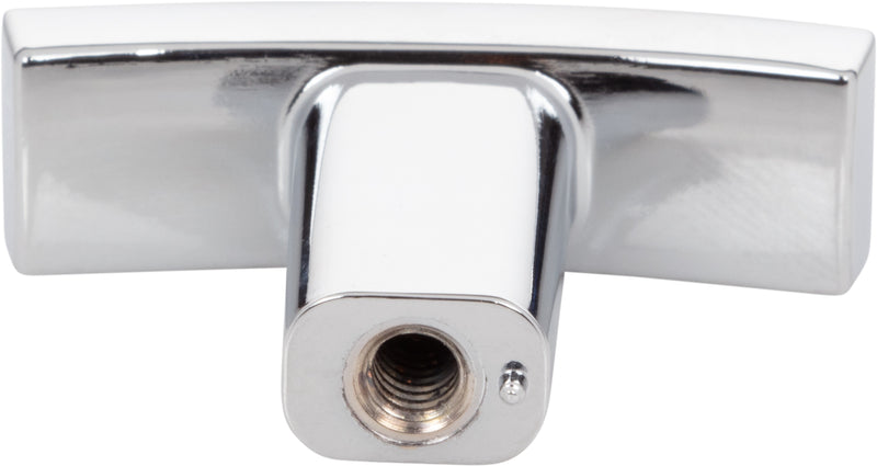 1-1/2" Overall Length Polished Chrome Square Thatcher Cabinet "T" Knob