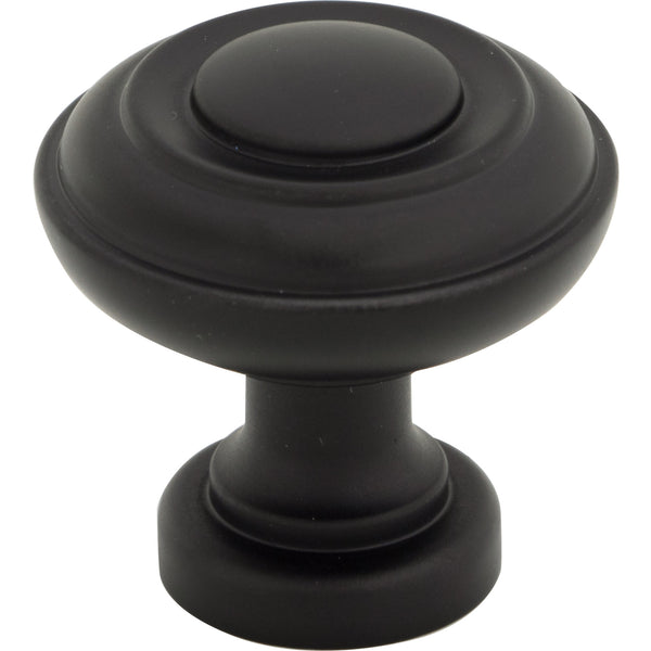 Ulster Knob 1 1/4 Inch Flat Black