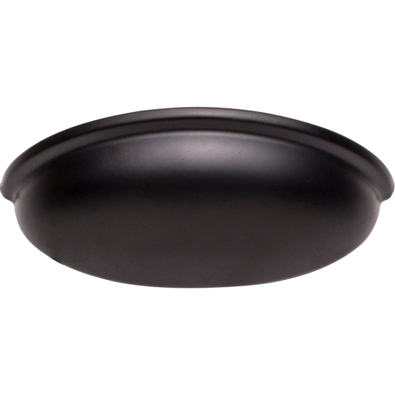 3" Center-to-Center Matte Black Florence Cabinet Cup Pull