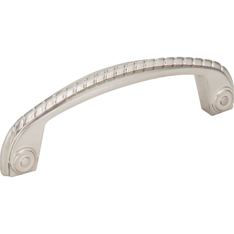 96 mm Center-to-Center Satin Nickel Rope Rhodes Cabinet Pull