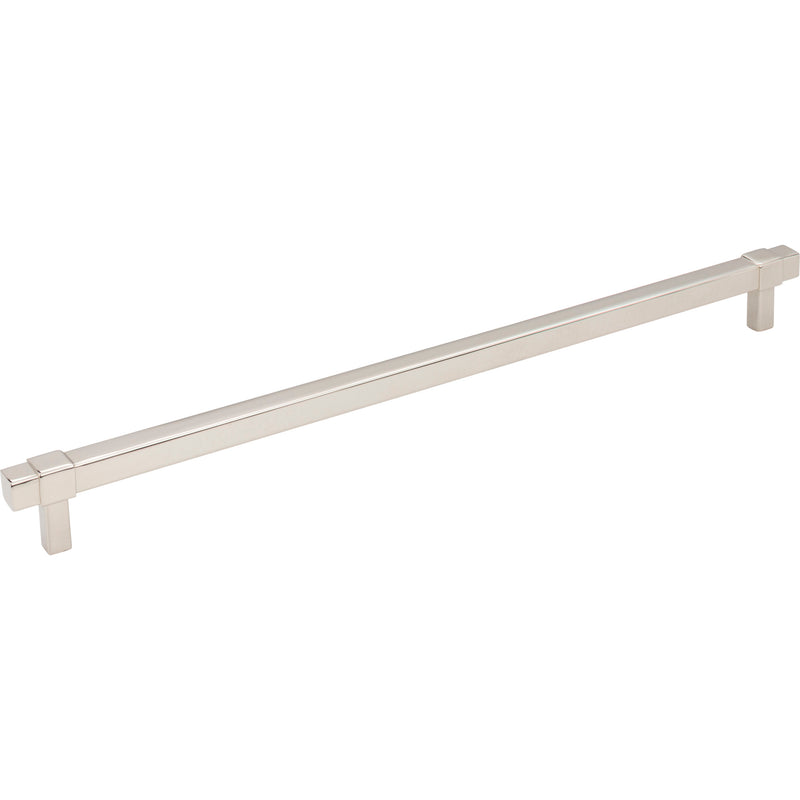 305 mm Center-to-Center Polished Nickel Square Zane Cabinet Pull