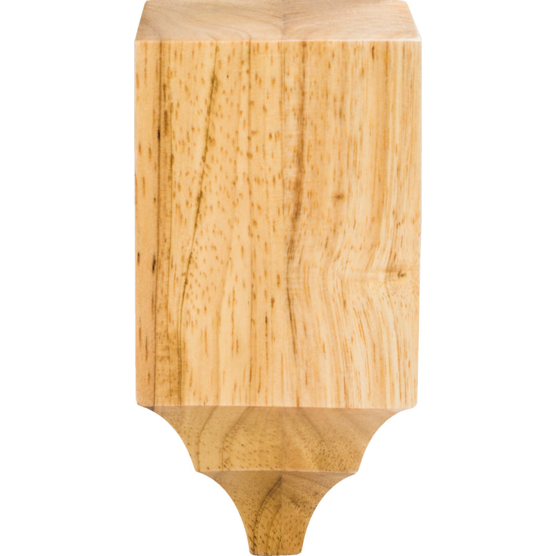 3" W x 3" D x 6-1/4" H Rubberwood Inline Cornice Block