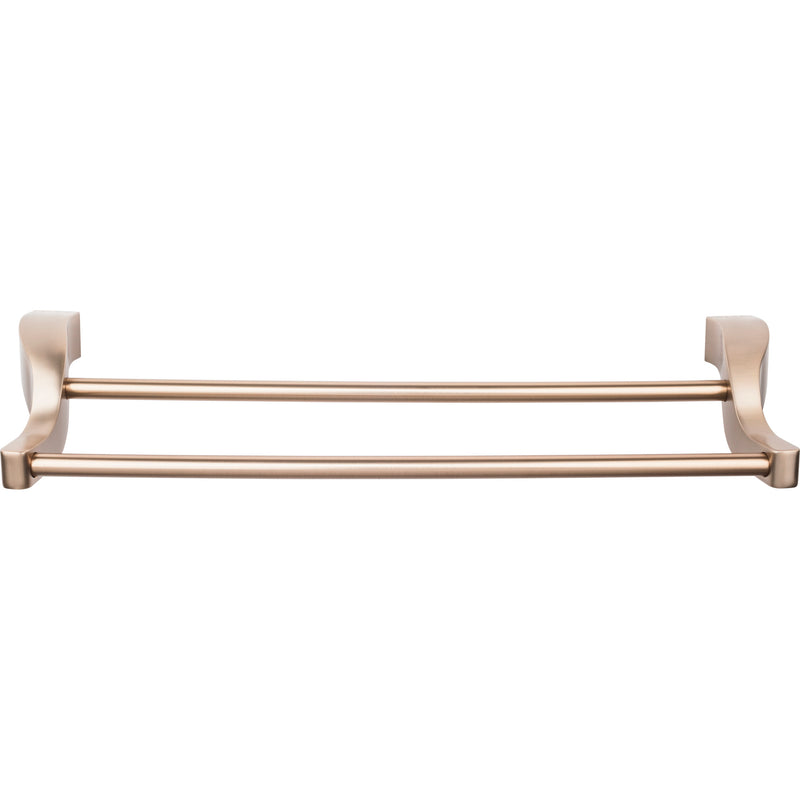 Aqua Bath Towel Bar 30 Inch Double Brushed Bronze