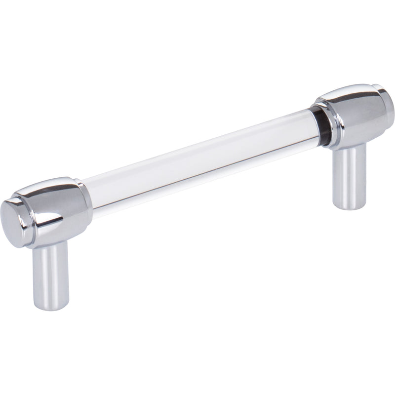 96 mm Center-to-Center Polished Chrome Carmen Cabinet Bar Pull