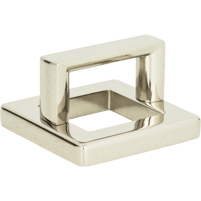 Tableau Square Base and Top 1 7/16 Inch (c-c) Polished Nickel