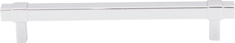 160 mm Center-to-Center Polished Chrome Square Zane Cabinet Pull