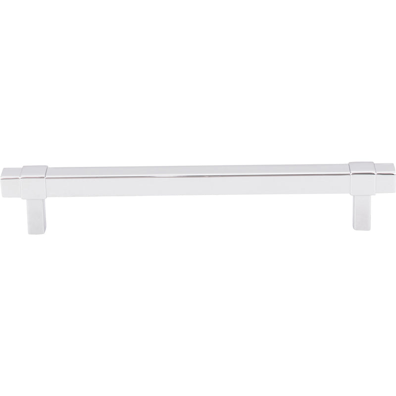 160 mm Center-to-Center Polished Chrome Square Zane Cabinet Pull