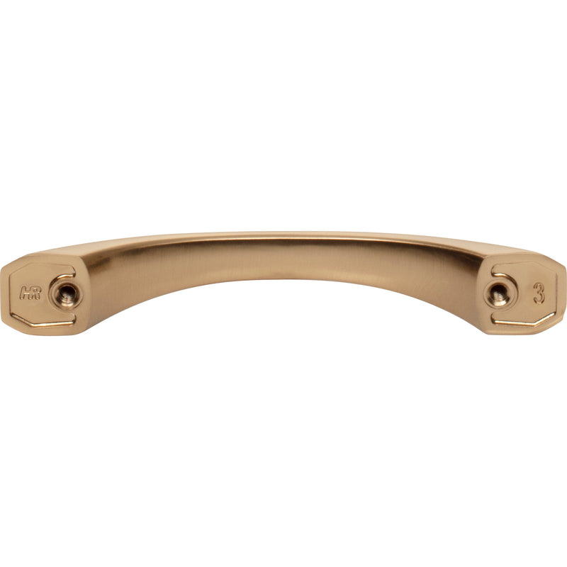 96 mm Center-to-Center Satin Bronze Wheeler Cabinet Pull