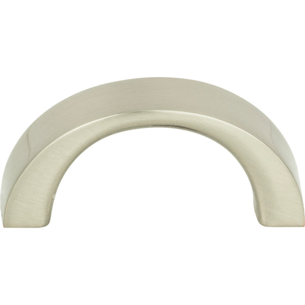 Tableau Curved Pull 1 7/16 Inch (c-c) Brushed Nickel