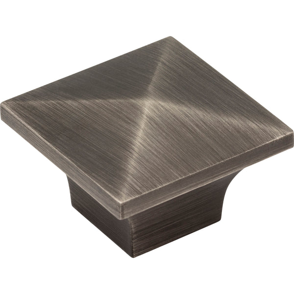 1-1/4" Overall Length Brushed Pewter Pyramid Cairo Cabinet Knob