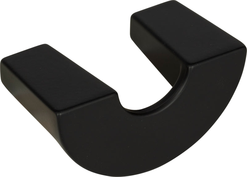 Roundabout Knob 1 1/4 Inch (c-c) Matte Black