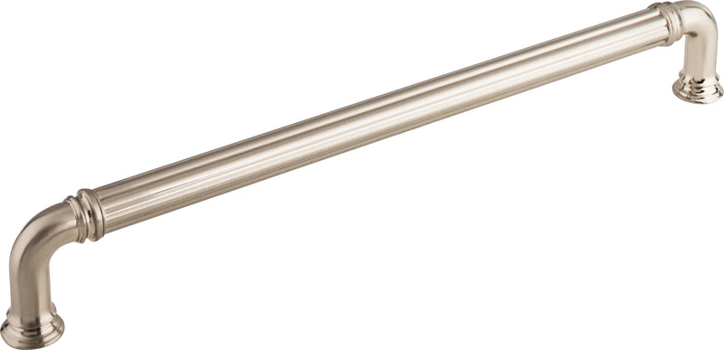 Reeded Appliance Pull 18 Inch (c-c) Brushed Satin Nickel