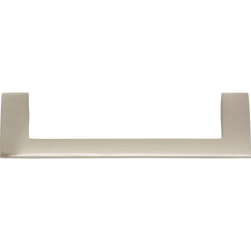 Angled Drop Pull 5 1/16 Inch (c-c) Brushed Nickel