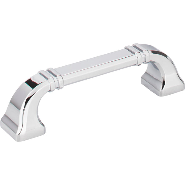 96 mm Center-to-Center Polished Chrome Ella Cabinet Pull