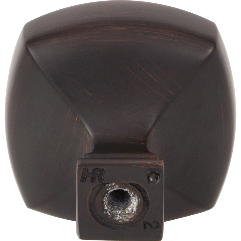 1-3/8" Overall Length Brushed Oil Rubbed Bronze Square Audrey Cabinet Knob