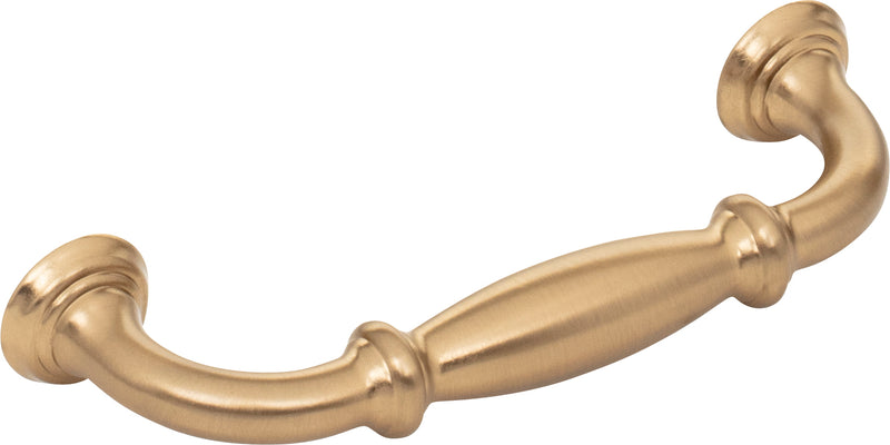 96 mm Center-to-Center Satin Bronze Tiffany Cabinet Pull