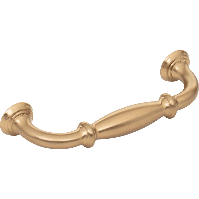 96 mm Center-to-Center Satin Bronze Tiffany Cabinet Pull