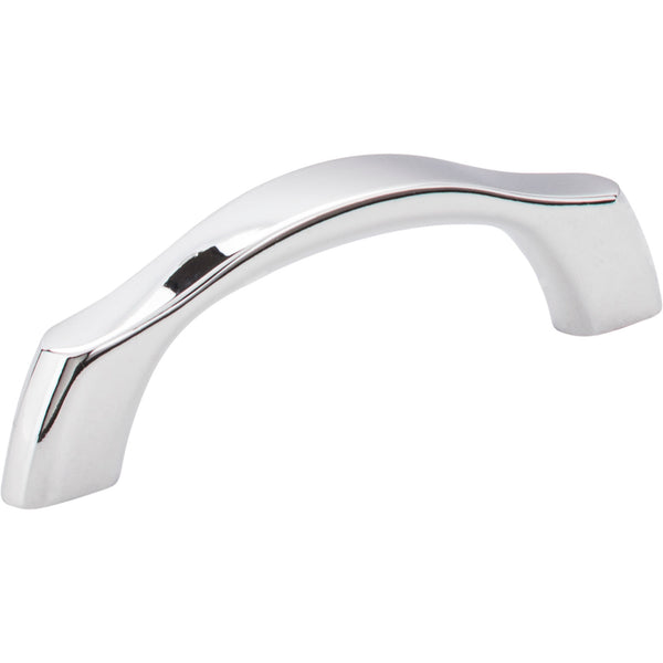 3" Center-to-Center Polished Chrome Aiden Cabinet Pull