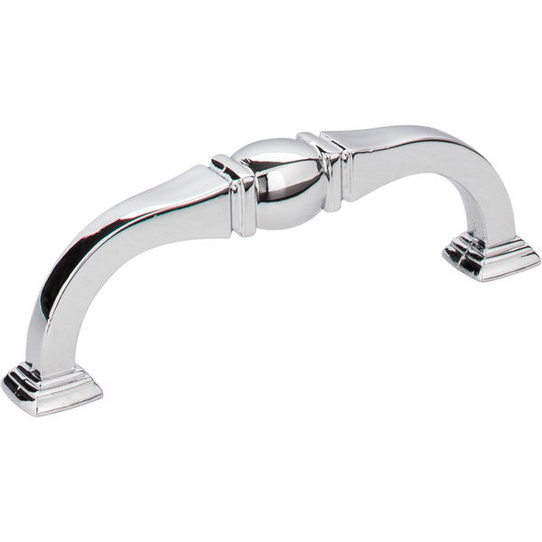 96 mm Center-to-Center Polished Chrome Katharine Cabinet Pull